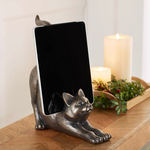 Stretching Cat Tablet Stand