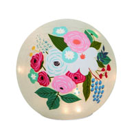 Light Up Floral Globe