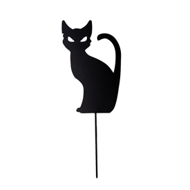 Cat Silhouette Yard Stakes