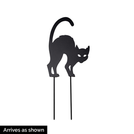 Cat Silhouette Yard Stakes
