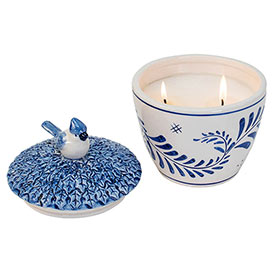 Delft Candy Dish Candle