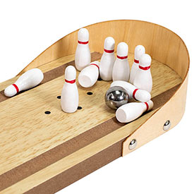 Miniature Wooden Bowling Set