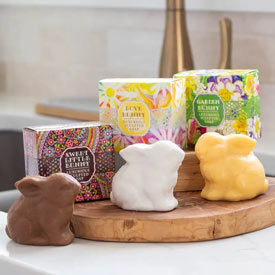 Bunny Sculpted Soap Trio