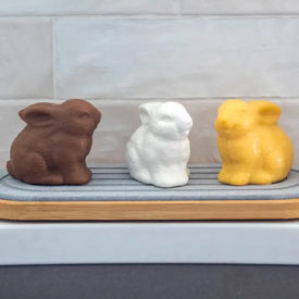 Bunny Sculpted Soap Trio