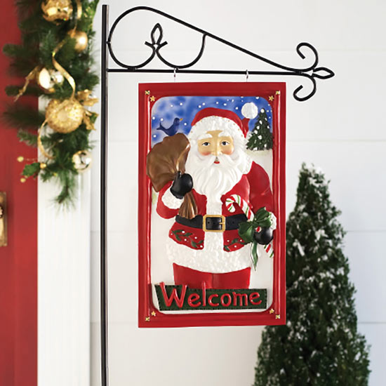 Welcome Santa Plaque