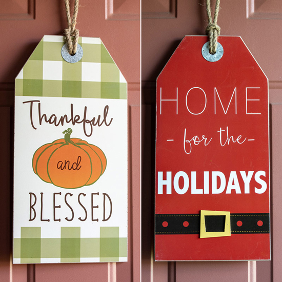 Holiday Double Sided Wall Sign