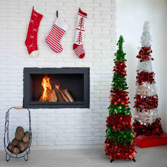 48H Tinsel Pop Up Tree