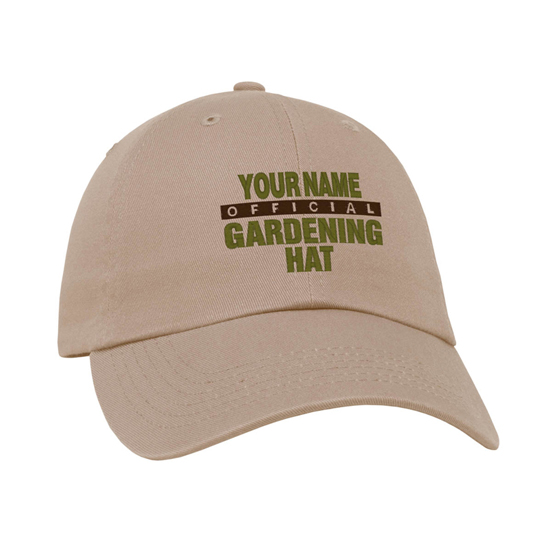 Official Gardening - Adjustable Embroidered Hat