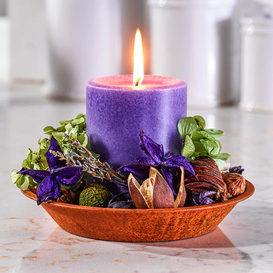 Lavender Potpourri Candle Set