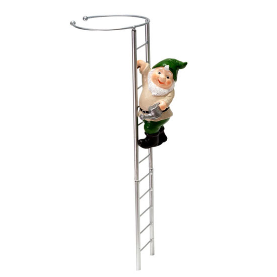 Gnome and Ladder Amaryllis Stake