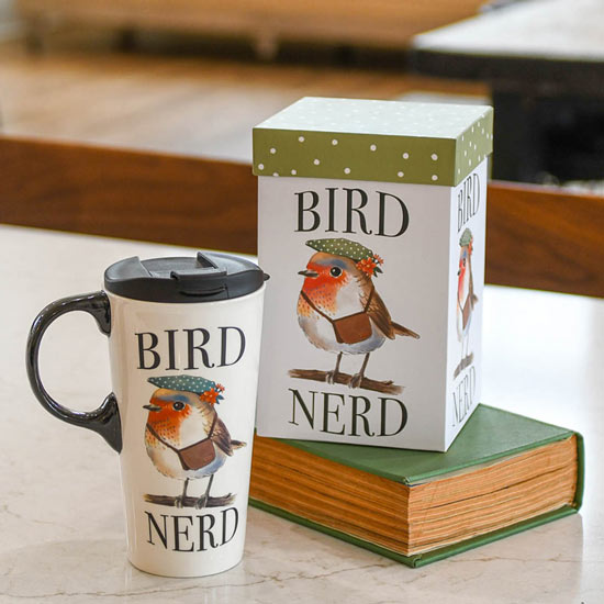 Bird Nerd Travel Mug