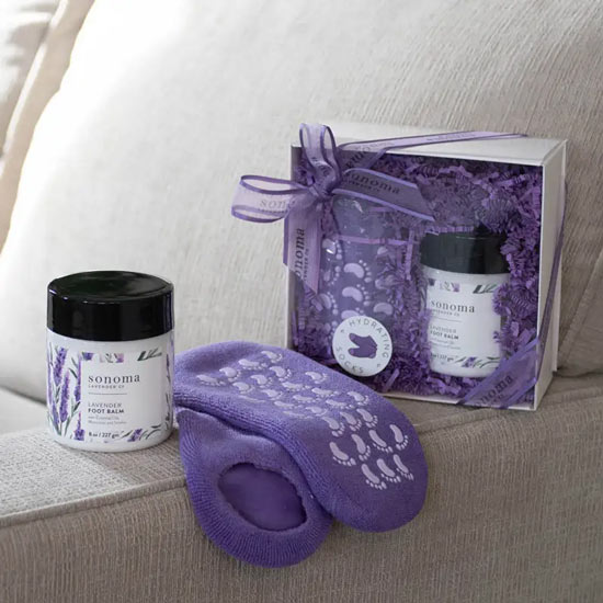 Lavender Lotion And Socks