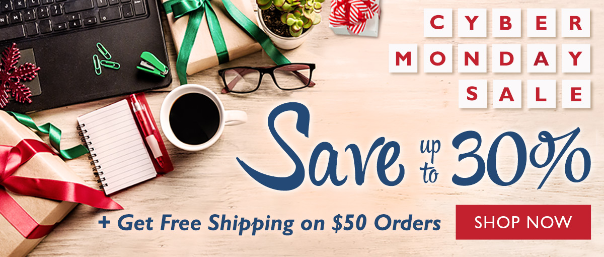 Save up to 30% + Free Shipping on order on $50