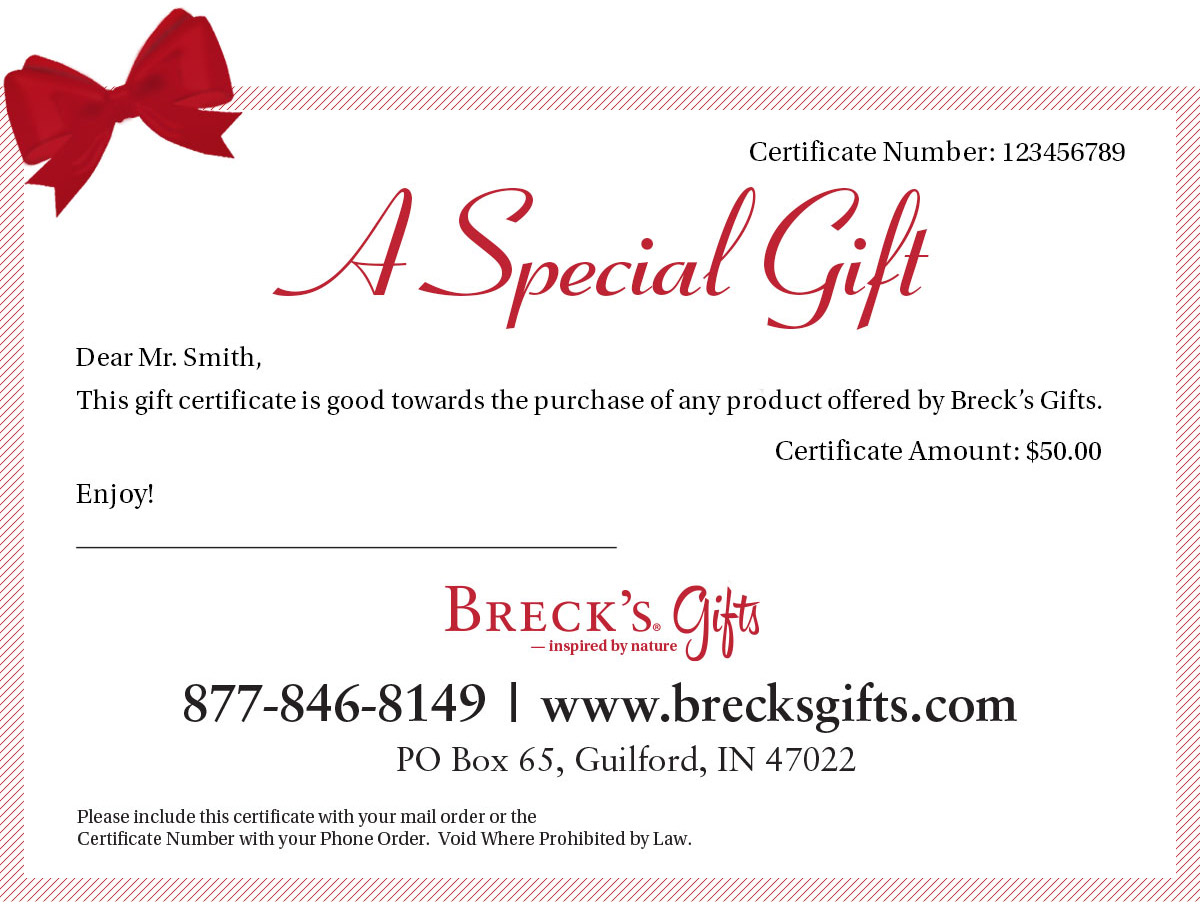 Breck's Gift Certificate