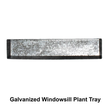 Galvanized Windowsill Tray