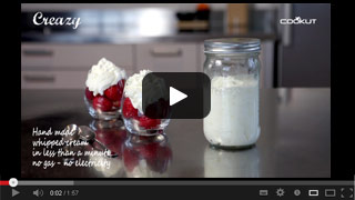 Creazy Homemade Whipped Cream Maker Video
