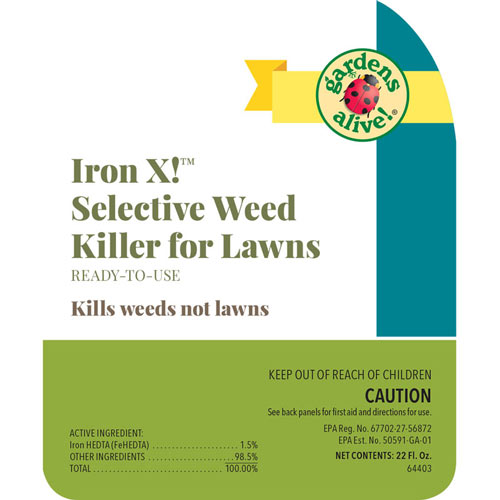 IRON X!<sup>™</sup> Selective Weed Killer & Herbicide