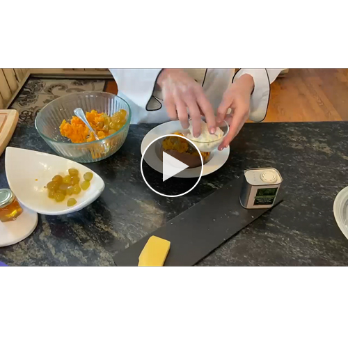 Gurney's Covington Sweet Potato Stuffed With Roasted Oh My! Seedless Grapes Recipe Video