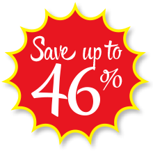 Save Up To 46%