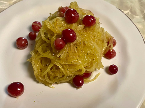 Gurney's<sup>®</sup> Vegetable Spaghetti Squash with RazzMatazz<sup>®</sup> Seedless Grape