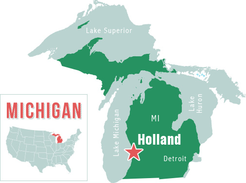 Holland Michigan Map