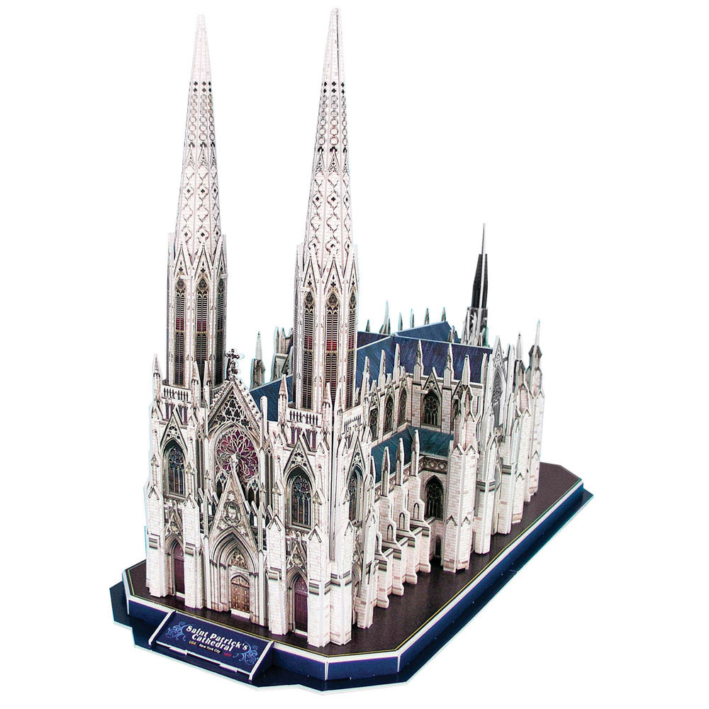 New York St 117 pcs Patrick's Cathedral Neo Gothic Style 3D Puzzle #PZSPC 