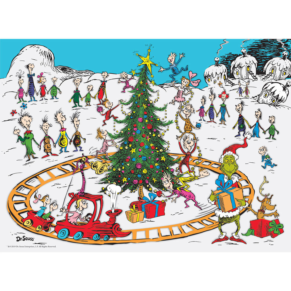 Seuss Whoville 100 Piece Jigsaw Puzzle The Christmas Classics Collection 15 x 11 Dr