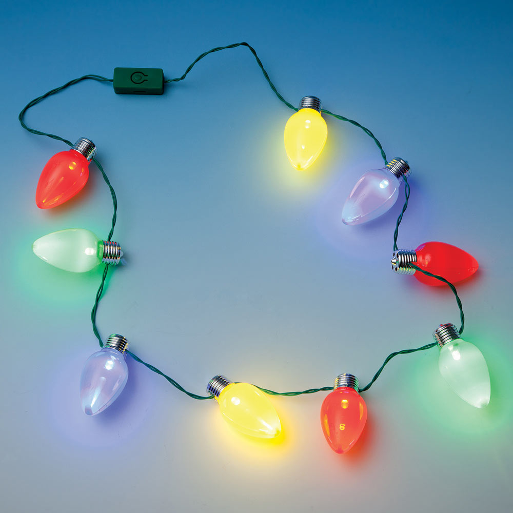 Promotional Jumbo Christmas Bulb Light Necklaces, Bulk Packaging |  Everything Promo
