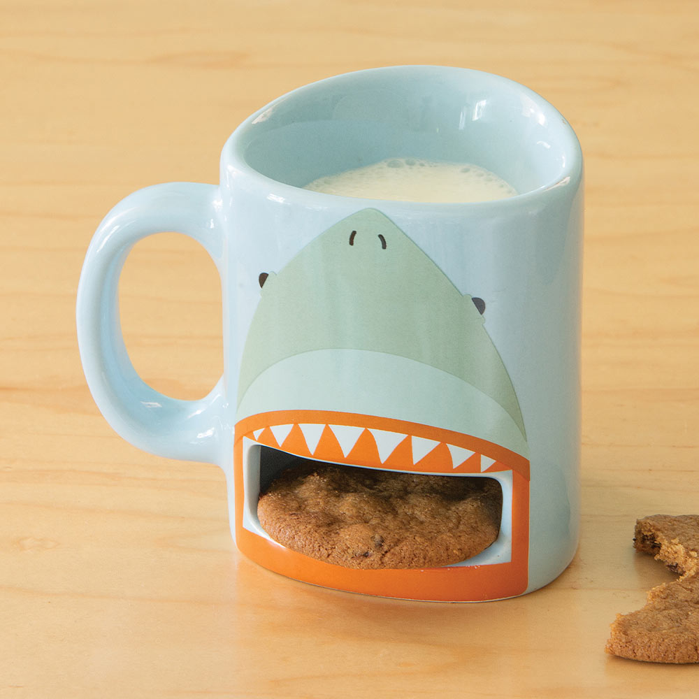 Cadeau personnalisé shark mug tirelire tasse animal sealife design mignon big mouth