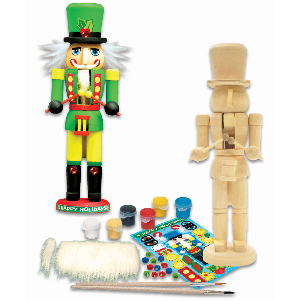 Creatology Christmas Craft Wooden Nutcracker Paint Kit New In Package 