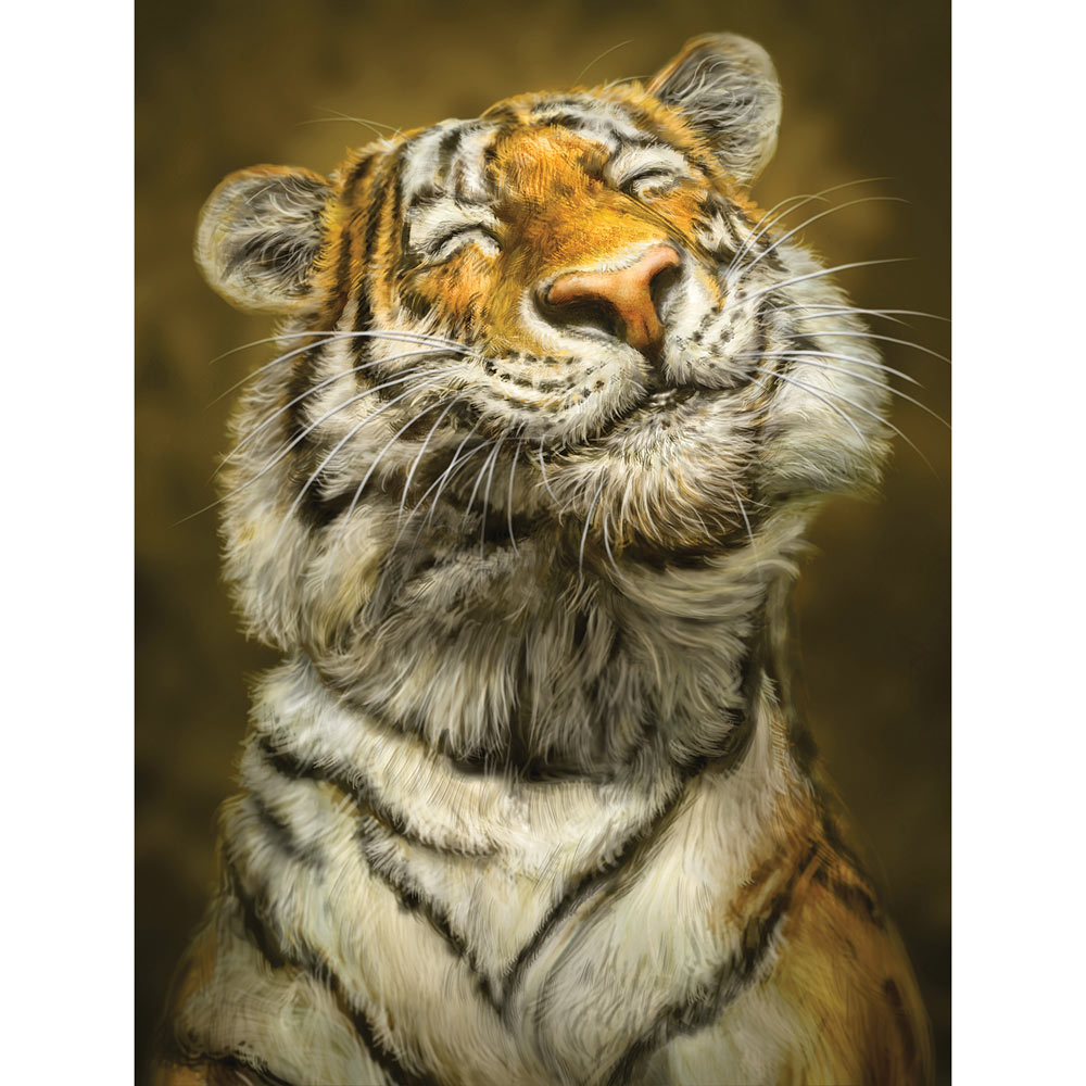 Smiling Tiger 500 Piece Jigsaw Puzzle