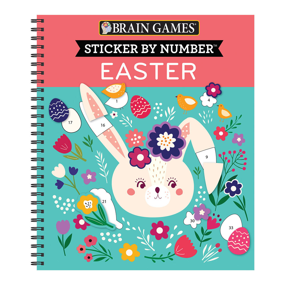 Brain Games - Sticker by Number: Easter [Book]