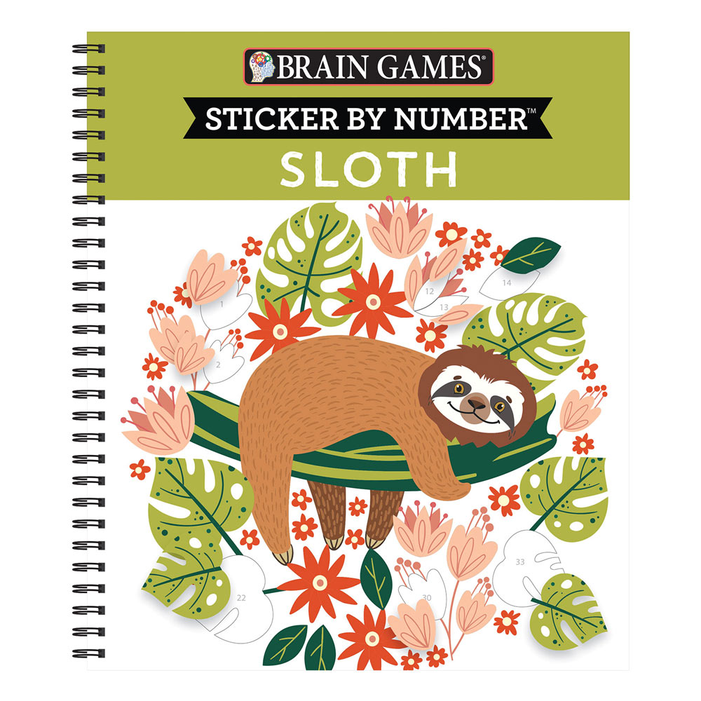 Brain Games Sticker by Number Sloth [Book]
