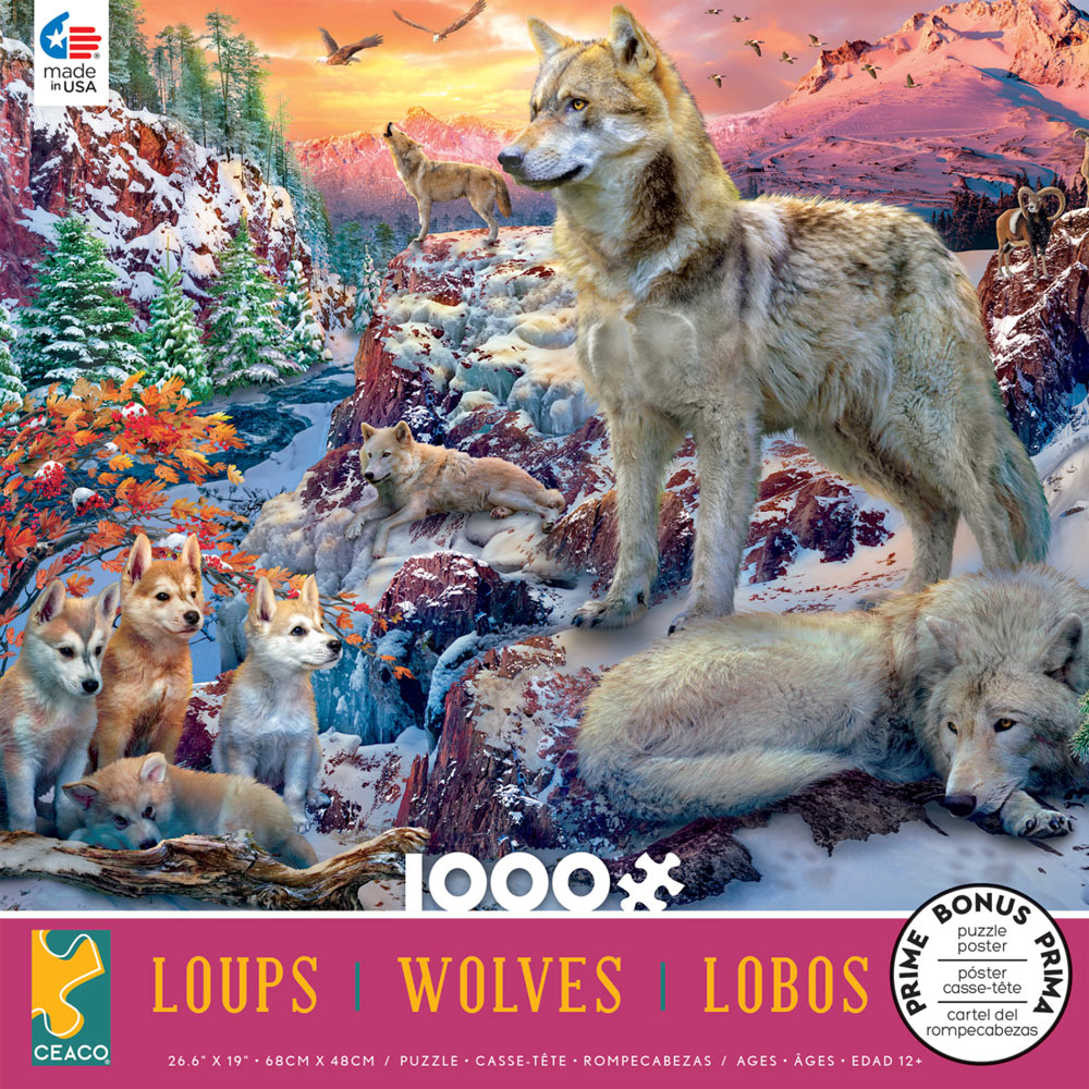 Winter Wolves 1000 Piece Jigsaw Puzzle