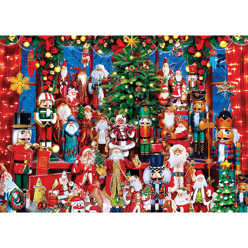 Holiday Festivities 500 Piece Glitter Jigsaw Puzzle | Spilsbury