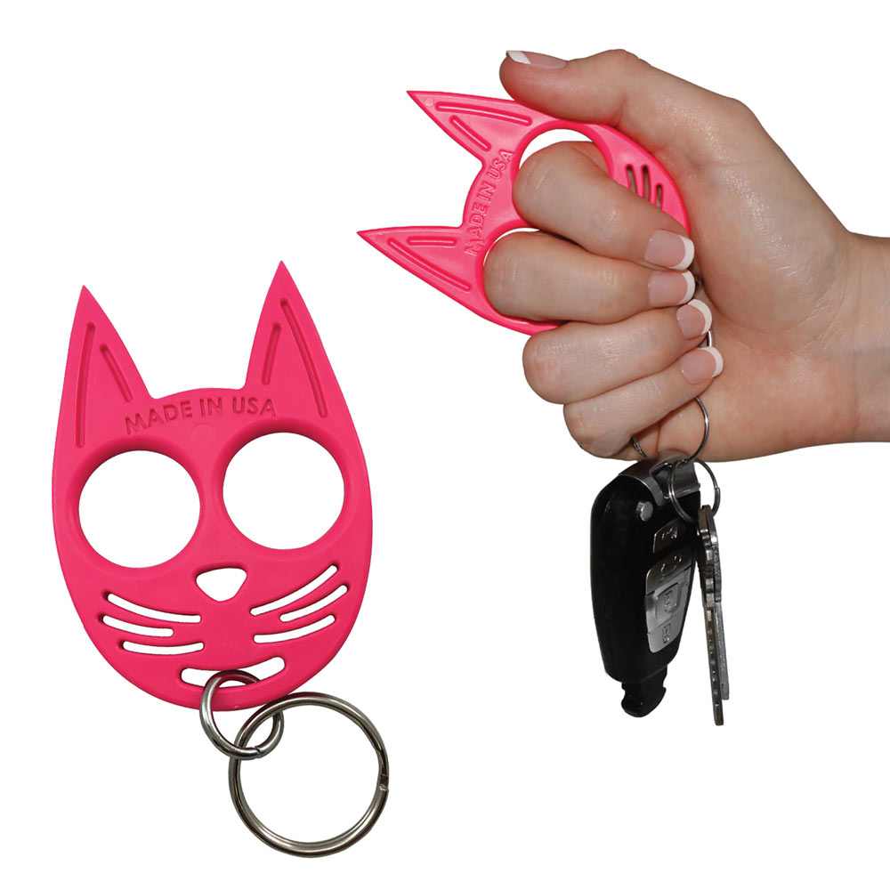 Self Defense Kitty Keychain - Hot Pink | Spilsbury