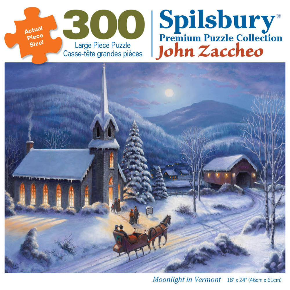 Moonlight In Vermont 300 Large Piece Jigsaw Puzzle