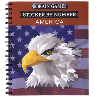 Sticker by Number Book- America