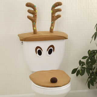 Reindeer Toilet Seat Cover