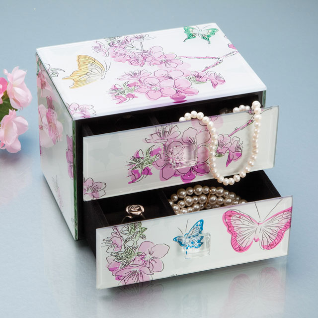 Elegant Floral Jewelry Box