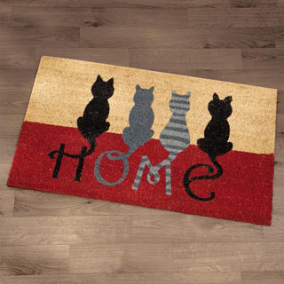 Cat Tails Home Mat