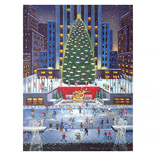 Flurries At Rockefeller Center 300 Large Piece Jigsaw Puzzle