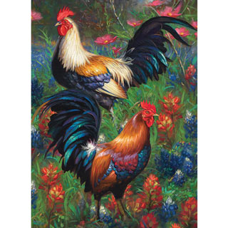 Roosters 1000 Piece Jigsaw Puzzle