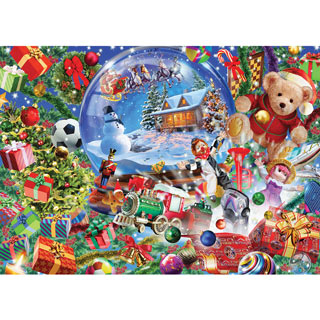 Snowglobe Dreams 500 Piece Glitter Jigsaw Puzzle