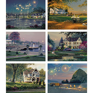 Set of 6: William Phillips 500 Piece Jigsaw Puzzles