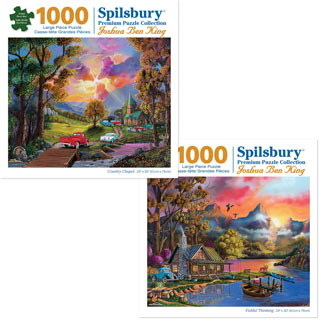 Set of 2 Pre-Boxed: Joshua Ben 1000 Piece Jigsaw Puzzles