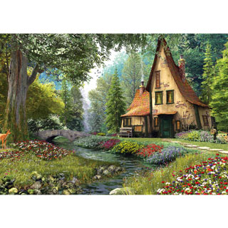 Toadstool Cottage 1000 Piece Jigsaw Puzzle