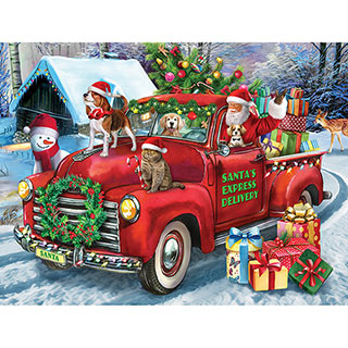 Santa's Delivery Truck 300 Large Piece Jigsaw Puzzle