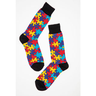 Multi Puzzled Socks