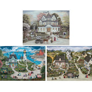 Jigsaw Puzzle Fantasy Portrait ombre et neige 750 pièces Nouveau Made in USA 